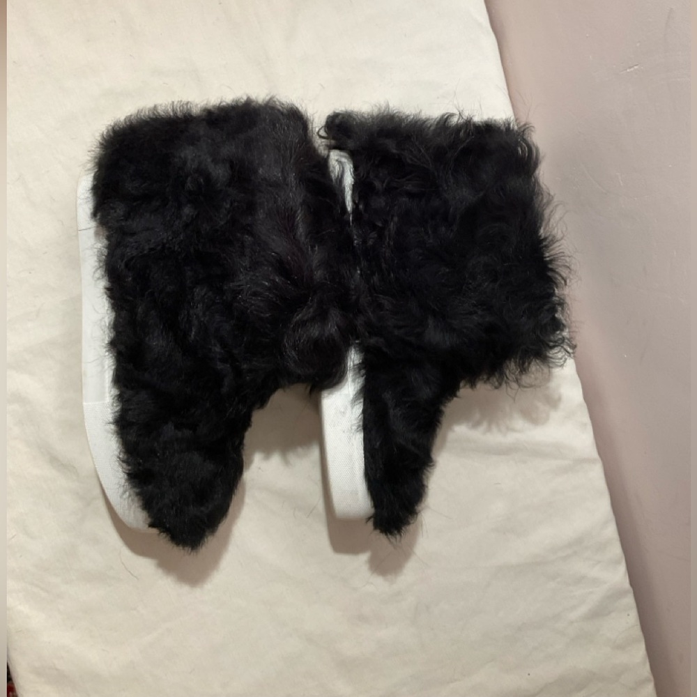 Fur sneakers